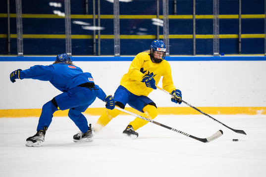 Paula Bergström of Sweden at a practice session