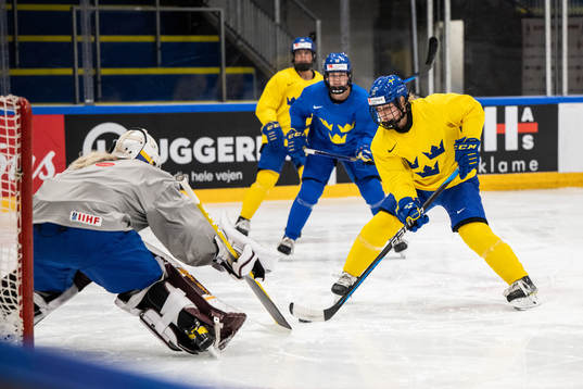Maja Nylén-Persson of Sweden at a practice session