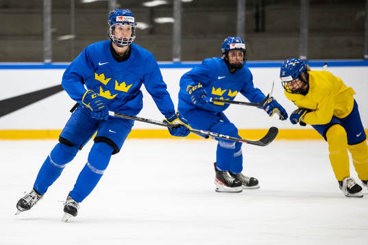 Jessica Adolfsson of Sweden at a practice session