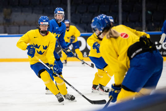Paula Bergström of Sweden at a practice session