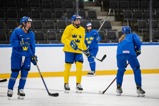 Hanna Olsson of Sweden at a practice session