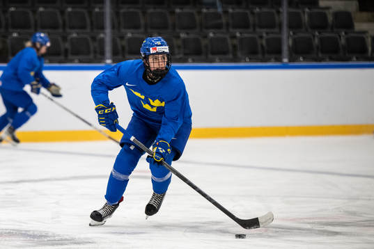 Linnea Johansson of Sweden at a practice session