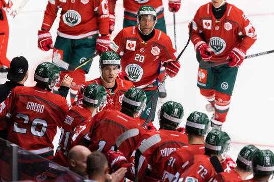 Radan Lenc of Frölunda celebrates