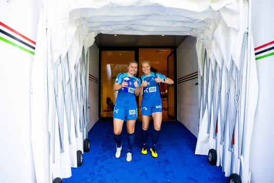Anna Jøsendal and Julie Blakstad of the Norwegian women's