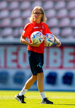 Hege Riise, head coach of the Norwegian women's national