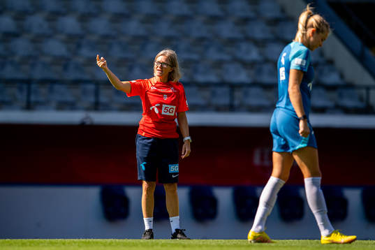 Hege Riise, head coach of the Norwegian women's national