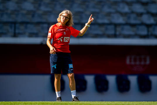 Hege Riise, head coach of the Norwegian women's national