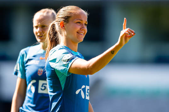 Guro Reiten of the Norwegian women's national football team
