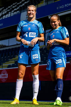 Ada Hegerberg and Guro Reiten of the Norwegian women's