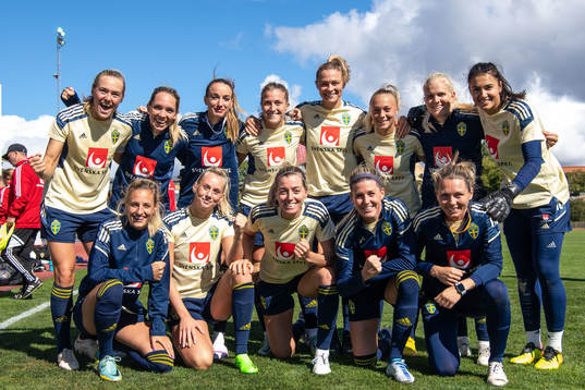 Magdalena Eriksson, Elin Rubensson, Kosovare Asllani,