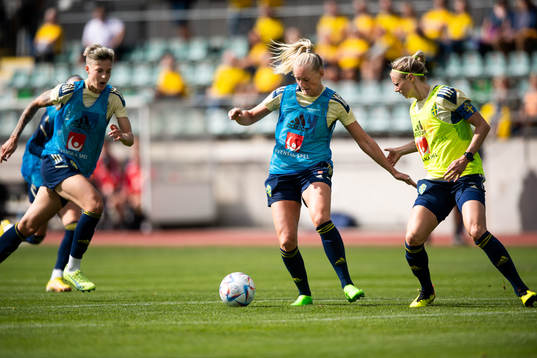 Stina Blackstenius and Amanda Ilestedt