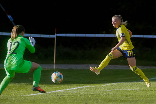 Sverige Matilda Nilden gör 1-0