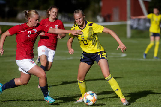Sveriges Hanna Stenberg och Norges Emma Iversen
