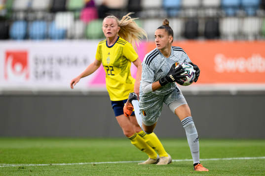 Goalkeeper Femke Bastiaen of Belgium