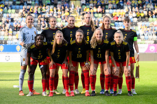 The starting eleven of Belgium