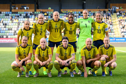 The starting eleven of Sweden