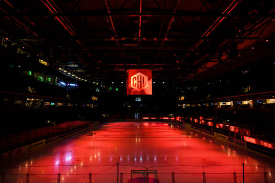 Löfbergs Arena ahead the CHL game between Färjestad and