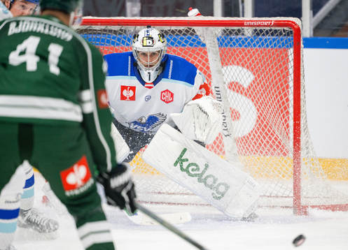 Goalkeeper Jean-Philippe Lamoureux of Villach