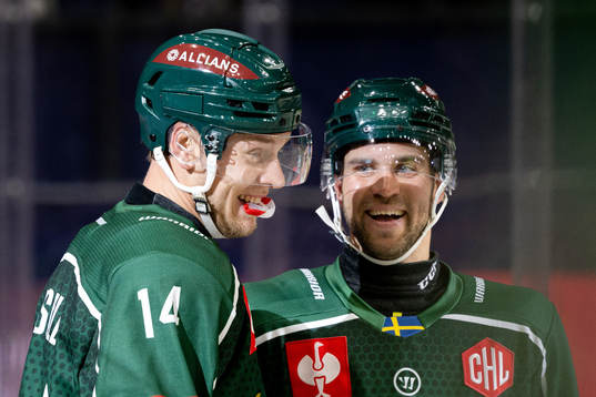 Victor Ejdsell and Henrik Björklund of Färjestad