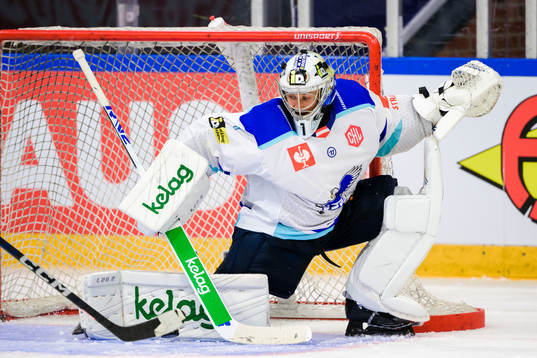 Villachs goalkeeper Jean-Philippe Lamoureux