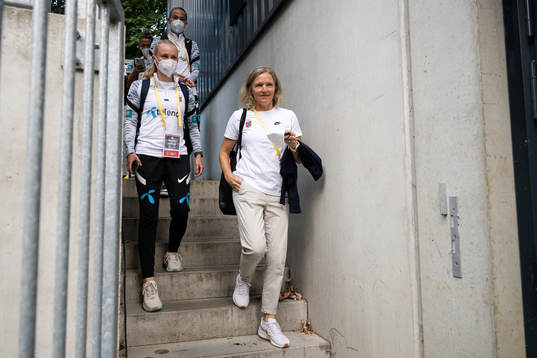 Head coach Hege Riise of Norway