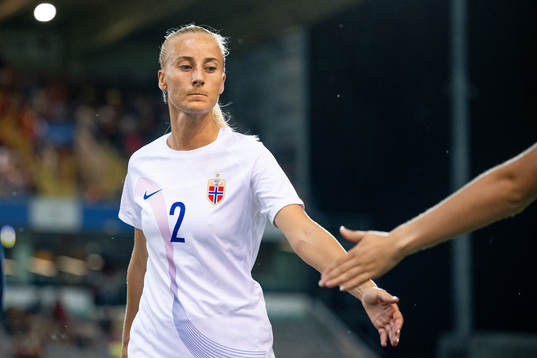 Anja Sønstevold of Norway at half-time