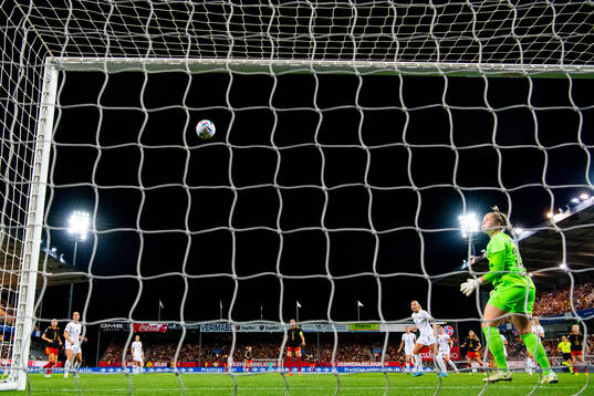 Goalkeeper Aurora Mikalsen of Norway