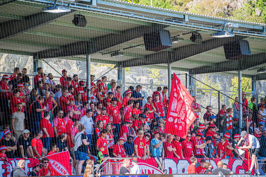 Spectators in the stands