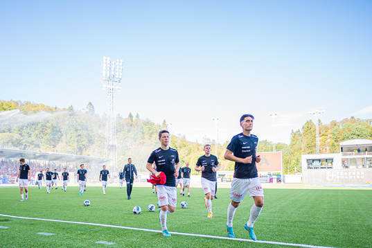 Mathias Knutsen Rasmussen and Svenn Crone of Brann