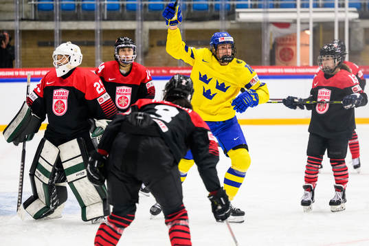 Jenny Antonsson of Sweden celebrates