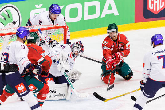 goalkeeper Tobias Ancicka of Eisbären Berlin and Ryan