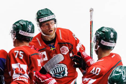 Ryan Lasch of Frölunda celebrates