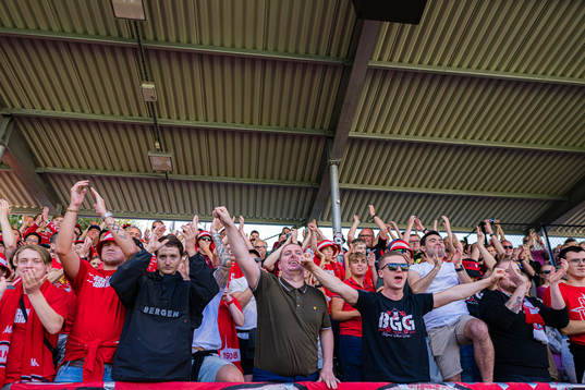 Spectators in the stands