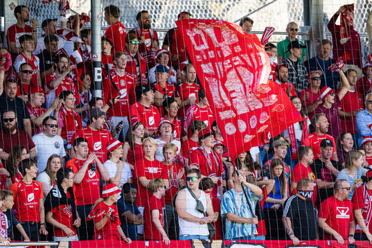 Spectators in the stands