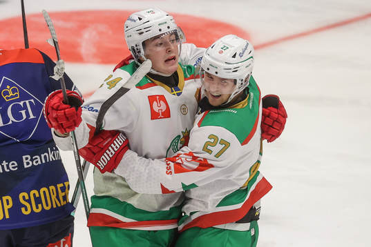 Marco Kasper and Linus Sjödin of Rögle