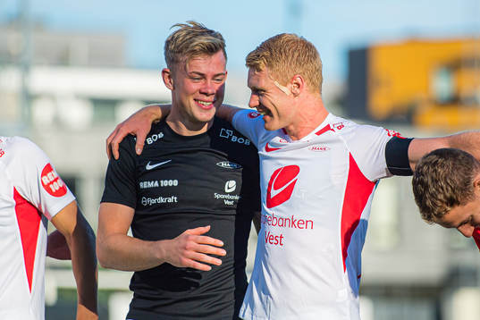 Aune Selland Heggebø and Sivert Heltne Nilsen of Brann