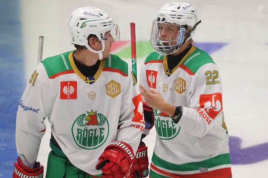 Adam Tambellini and Samuel Jonsson of Rögle