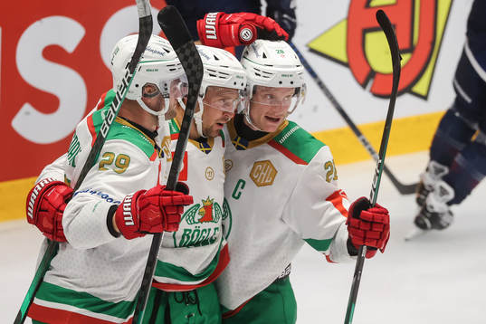 Kim Rosdahl, Michael Kapla and Anton Bengtsson of Rögle