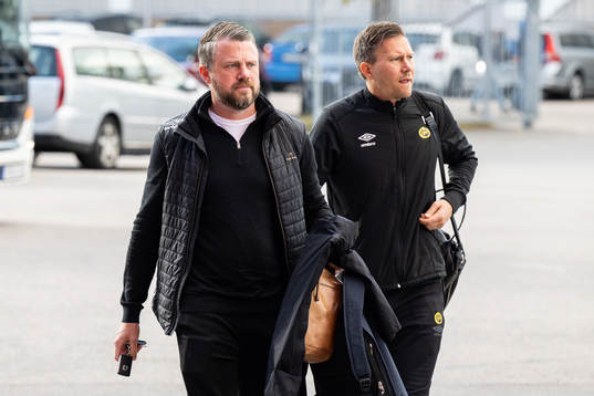 Elfsborgs manager Jimmy Thelin och assisterande tränare