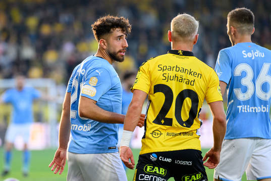 Malmö FFs Moustafa Zeidan och Elfsborgs Simon Strand