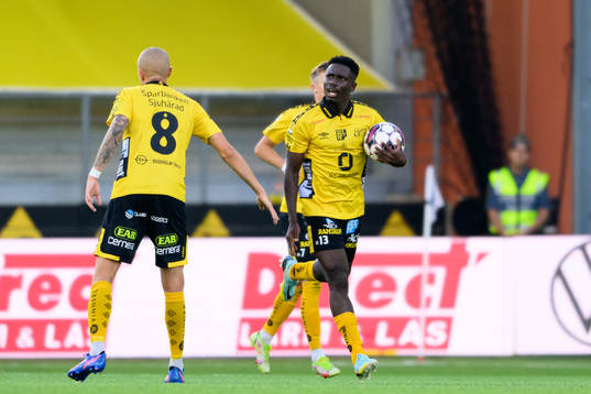 Elfsborgs Michael Baidoo jublar