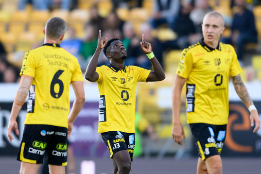 Elfsborgs Michael Baidoo jublar