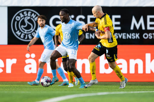 Malmö FFs Mohamed Buya Turay och Elfsborgs Sebastian