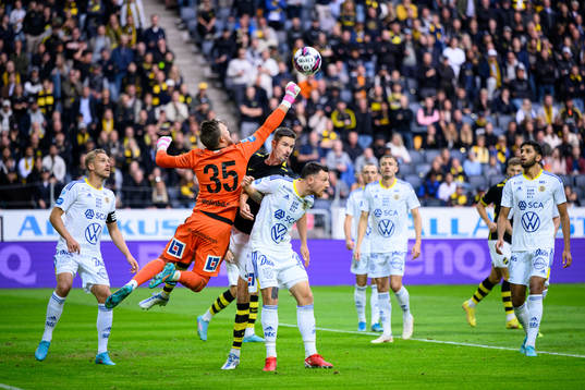GIF Sundsvalls målvakt Oscar Jonsson och Alexander