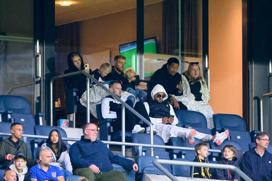 AIKs John Guidetti med fru Sanna Guidetti och AIKs