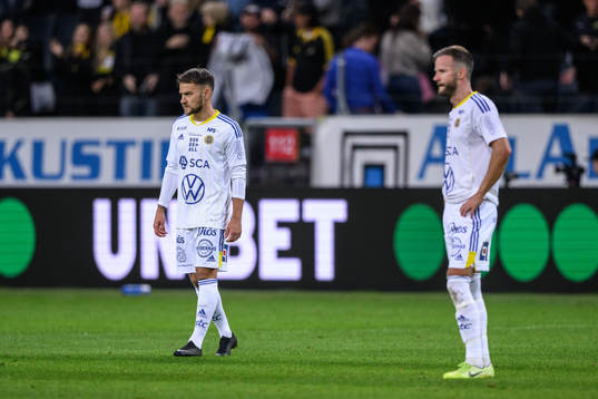GIF Sundsvalls Pontus Silfwer och Robert Lundström deppar