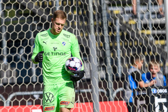 Halmstads målvakt Malkolm Nilsson Säfqvist