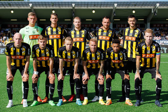 Häckens startelva innan fotbollsmatchen i Allsvenskan
