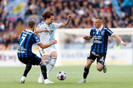 Djurgårdens Gustav Wikheim och Sirius Aron Bjarnason