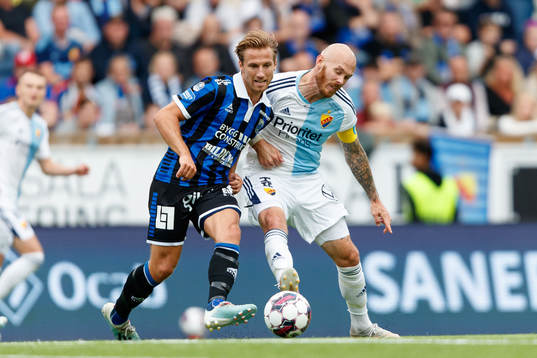 Sirius Daniel Stensson och Djurgårdens Magnus Eriksson